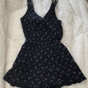 Floral surplice flowy romper